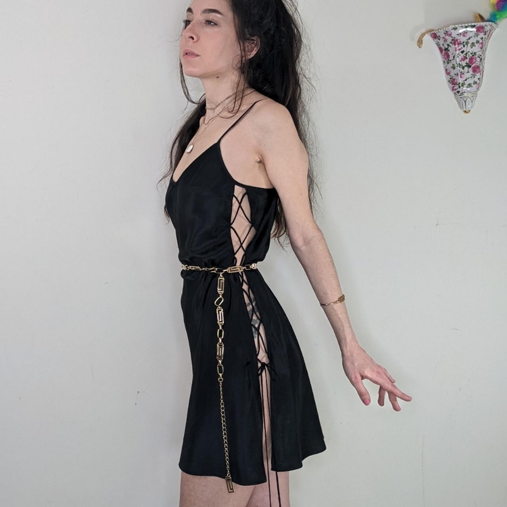 Lace up slip dress Victoria Secret